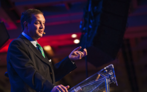 Event photo of speaker at conference